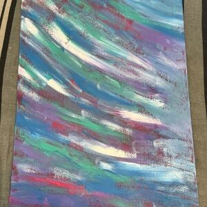11x14 abstract painting canvas board new contemporary love wellness caring